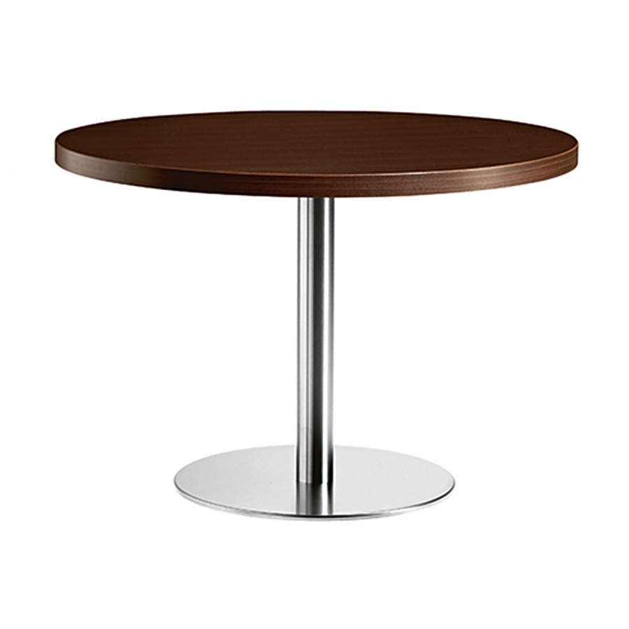 Masa rotunda medie din lemn si otel Metalmobil XT 492